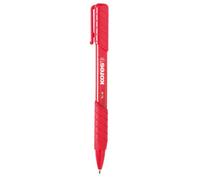 Kores - Red Super Slide Ballpoint Pens - K6, 1mm, Triangular, Point Biro, Smudge-Proof Ink - Back to School Supplies, Crafts and Writing Pens, Pens Multipack - Set of 12
