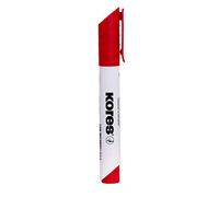 Kores - Red Whiteboard Marker Pen - K-Marker XW1, Bullet Tip with Low-Odour Ink - Dry Wipe Marker Pens - Back to School Supplies, Office Supplies - Pack of 1