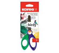 Kores - Safety Scissors - Birdy Style Safety Scissors for Kids and Students with Blunt Tip and Wear Resistant Stainless Steel - Back to School Supplies - Pack of 1 in Assorted Colours