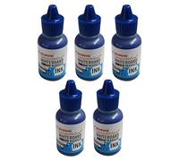 Kores Smoothline+ Whiteboard Marker Ink Refill Bottles, Blue, 15ml per Bottle, Pack of 5, Ink Refills for Whiteboard Dry Erase Marker Pens