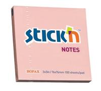 Kores - Sticky Notes Pastell, 76 x 76 mm, Pastel Pink