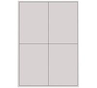 Kores Universal Labels 105 x 48 mm 500 Sheets in White