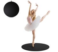 koretech Portable Dance Floor Round, 32" Ballet Wood Floor, Dance Turning Board, Smooth Ballet Dance Floor for Home, Studio and Outdoor