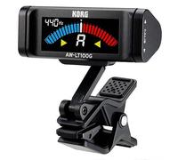 Korg AW-LT100G Pitchcrow Clip-on Chromatic/Strobe tuner for Guitar, Black