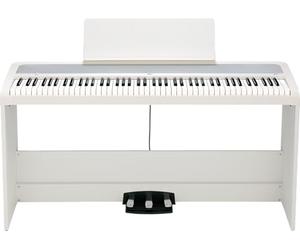 Korg B2+SP - 88 Weighted Key Digital Piano with Stand and Pedals - White