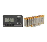 Korg GA-2 Digital Tuner for Guitar & Bass with Amazon Basics Batteries