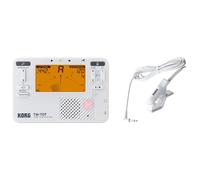 Korg TM70C Combined Metronome and Chromatic Tuner with Contact Microphone - White
