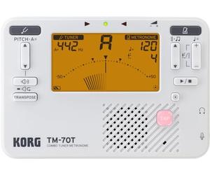 Korg TM70T Combined Metronome and Chromatic Tuner - White