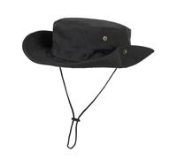 KorhLeoh Sun Hats for Men Women Bucket Hat UPF 50+ Boonie Hat Foldable UV Protection Hiking Beach Fishing Summer Safari Black