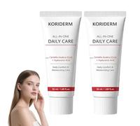 Koriderm Cream, Koriderm Time Reverse Cream All-in-One, Natural Anti Ageing and Wrinkle Face cream, Daily Moisturizing Face creams with Asiatica, for All Skin Types (2 Bottle)