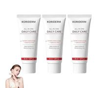Koriderm Time Reverse Cream All-in-One, Moisturizing Face Cream with Centella Asiatica (Cica) & Hyaluronic Acid - Lightweight Skin Care for Daily Comfort - 50 mL / 1.69 fl oz (3 bottle)