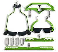 KORIKAHM Adjustable Lat Pull down Bar, Cable Machine Attachments for Gym, Home Gym Fitness T-bar Row Pulldown Attachments, Lat Pull Down Machine Wide Grip Neutral Grip Handle (SP45678)