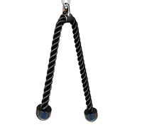 KORIKAHM Long Tricep Rope, Rope Pull Down Attachment 47/55 Inch Length Long, Tricep Rope Cable Attachment, Tricep Pull Down Rope for Home Gym Pulley System,Cable Machine Attachment (Length 47")