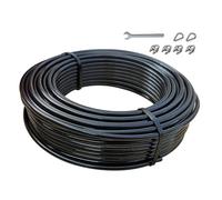 KORIKAHM Pulley Cable for DIY Home Gym, Replacement Cable for Pulley Cable Machine, Steel Cable Thick 5mm TPU Coated, Wire Rope Length 65.6/98.4 Ft for Weight Lift Pulley System (65.6 Feet)