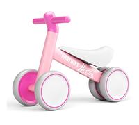 KORIMEFA Baby Balance Bike 1-2 Year Old Ride On Toys Kids Toddler Infant First Bike 1st Birthday for Girls Boys Cycle for 10-24 Months Baby's Walker No Pedals, Pink