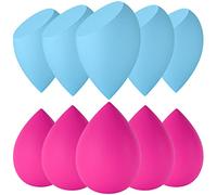 Korintin Makeup Sponge, Beauty Blenders 10 PCS, Washable Non Latex Foundation Sponge, Use Dry and Wet Both, for Liquid, Cream and Powder, Gift for Women (10)