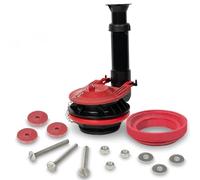 Korky 5030BP Large Flush Valve Kit, Red, 3" Universal
