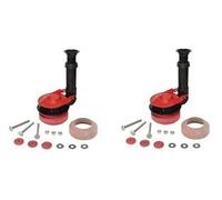 Korky 5030BP Universal Toilet Flush Valve, Flapper and Tank to Bowl Gasket Kit - Includes Most Universal Large 3-inch Flapper - Easy to install - Made in USA (2-(Pack))