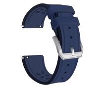 Korlexchi Quick Release Fluorine Rubber Watch Band For Men Compatible With IWC Bracelet For Big Pilot Watchband For Portofino Watch Strap For Portugieser For TOP GUN 20mm 21 22mm (20MM, Dark Blue)