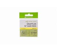 Korm Grappler Hair Rigs Qty 8 (15, 10 Barbless)