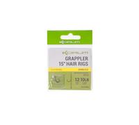 Korm Grappler Hair Rigs Qty 8 (15, 12 Barbless)