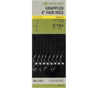 Korm Grappler Hair Rigs Qty 8 (4, 8 Barbed)