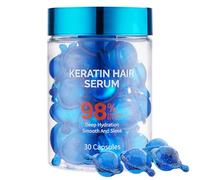KORMESIC Keratin Hair Serum Capsules - 98% Better Deep Hydration & Moisturizing with Argan Macadamia Avocado Oils Vitamins A C E & Pro B5 Organic Jojoba Oil (2 PCS)