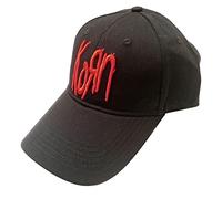 Korn Baseball Cap Band Logo Official Black Unisex Strapback One Size
