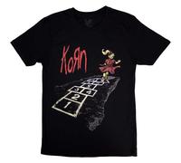 Rock Off officially licensed products Korn Follow The Leader Band Logo T Shirt L Black
