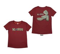 Korn Ladies Slim Fit T-Shirt: Doll Issues (Back Print) OFFICIAL NEW