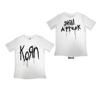 Rock Off officially licensed products Korn Still A Freak Womens Skinny Fit T Shirt S White