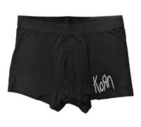 Korn Men's Band Logo Boxer Shorts in Black | Size: Medium Korn Black M