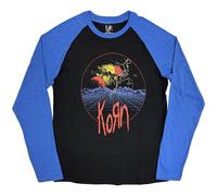 Korn Men's Wireframe Space Raglan T-Shirt in Black | Size: Large Korn Black L