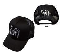 Korn Mesh Back Cap: Sonic Silver Logo (Black) (Back Print) OFFICIAL NEW
