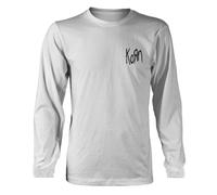 Korn Requiem Logo Pocket White Long Sleeve Shirt NEW OFFICIAL
