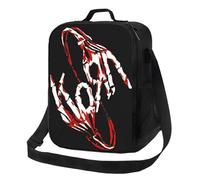 Korn Rock Band Logo Insulated Lunch Bag for School Bento Storage Food Boxes Portable Container Cooler Thermal Lunch Box Tote