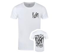 Serenity Of Suffering Scratch Logo T Shirt Korn White XXL
