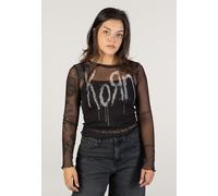 Korn - Still A Freak Mesh Cropped - Longsleeve - black - S - gid://shopify/Metaobject/72785363181 S
