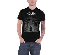 Korn T Shirt serenity of suffering Radiate Glow Band Logo Official Mens Black