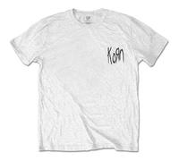 Korn T Shirt serenity of suffering Scratch Band Logo new Official Mens White