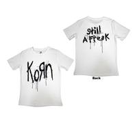 Rock Off officially licensed products Korn Still A Freak Womens Skinny Fit T Shirt S White