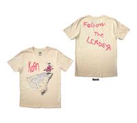 Rock Off officially licensed products Korn Follow The Leader Band Logo T Shirt L Sand