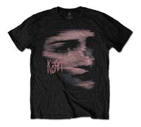 Korn T Shirt Chopped Face Band Logo Official Mens Black M