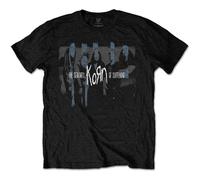 KORN T Shirt Block Photo Band Logo Official Mens Black M