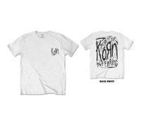 Serenity Of Suffering Scratch Logo T Shirt Korn White XXL