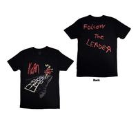 Rock Off officially licensed products Korn Follow The Leader Band Logo T Shirt XL Black