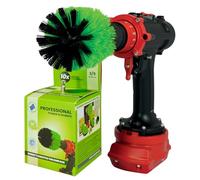 Kornely Premium Drill Brush Professional - Medium-Stiff 8.5 cm Green | Scratch-Free Kitchen Cleaning Brush for Ovens, Hobs, Worktops, Floor Tiles, Linoleum, Cupboard Doors and Greasy Cookware