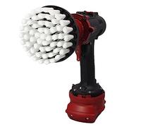 Kornely Premium Drill Brush Professional - Extra-Soft 10 cm White | Scratch-Free Cleaning Brush for Carpet, Upholstery, Leather Seats, Glass, Furniture and Car Interior
