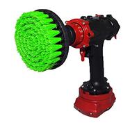Kornely Premium Drill Brush Professional - Medium-Stiff 13 cm Green | Scratch-Free Kitchen Cleaning Brush for Ovens, Hobs, Worktops, Floor Tiles, Linoleum, Cupboard Doors and Greasy Cookware