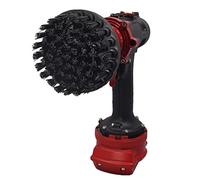 Kornely Premium Drill Brush Professional - Ultra-Stiff 10 cm Black | Scratch-Free Heavy-Duty Cleaning Brush for Concrete, Brick, Stone, Metal, Masonry, Garage, BBQ Grills, Rust and Construction Tools